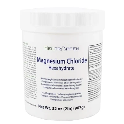 Abbildung von Magnesiumchlorid Hexahydrat 907g Inhaltsstoffe in pharmazeutischer Qualität Magnesium Chlorid Pulver MgCl2 Heiltropfen®
