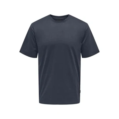 Abbildung von ONLY &amp; SONS Herren Onsfred Life RLX Ss Tee Noos, Blue Nights, XL