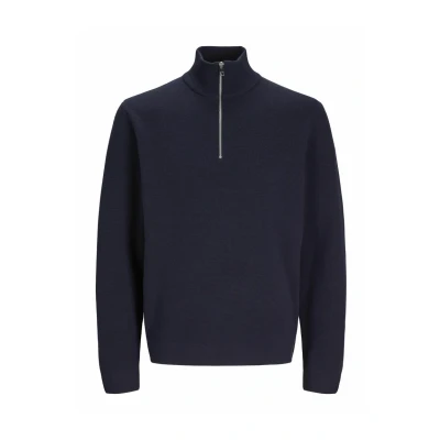 Abbildung von Jack &amp; Jones Troyer »JPRBLAMILANO STITCH KNIT HALF ZIP SN«, mit kurzem Reißverschluss
