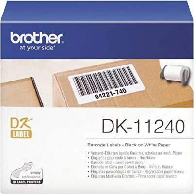 Abbildung von Brother DK11240 Versand Etiketten Schwarz,weiß 102 x 51 mm