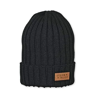 Abbildung von Sterntaler Baby Jungen Strickmütze Mütze, Schwarz (Schwarz 590), 51 53 EU