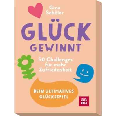 Abbildung von Glück gewinnt 50 Challenges für mehr Zufriedenheit: Dein ultimatives Glücksspiel Kartenbox Balance und (Geschenke Lebensfreude, Glücksgefühle Achtsamkeit im Alltag)