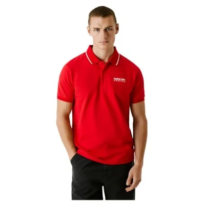 Abbildung von Pepe Jeans Herren Tipped Logo Polo Poloshirt, Rot (Mars Red), S
