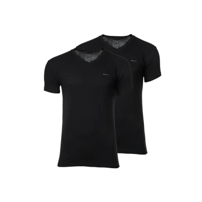 Abbildung von GANT 2ER PACK Vneck Unterhemd/shirt, Herren, Größe: Medium, Schwarz
