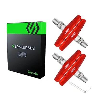 Abbildung von Chooee V Brake Bremsschuhe 2 Paar,70mm Bremsbeläge für Shimano Rot