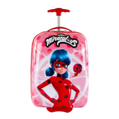 Abbildung von Heys Kinderkoffer »Miraculous Lady Bug rosa, 46 cm«, 2 St. Rollen, x Joachim Llambi Kindertrolley Handgepäck Koffer