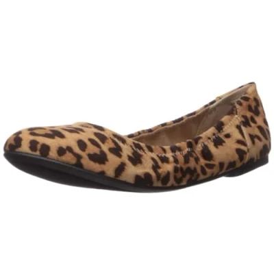 Abbildung von Amazon Essentials Damen Belice Ballerinas, Hellbraun Leopardenmuster, 39 EU