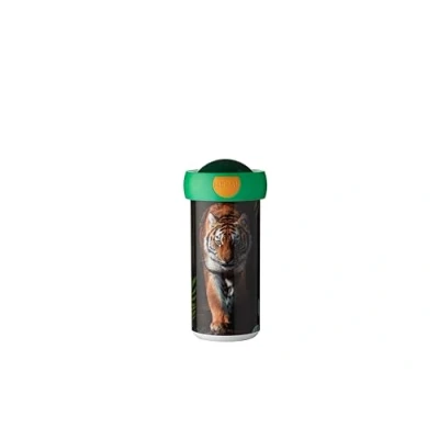 Abbildung von Mepal Verschlussbecher Campus Trinkbecher Auslaufsicherer Wasserflasche für Kinder Wiederverwendbarer Becher BPA frei &amp; Spülmaschinenfest 300 ml Wild Tiger