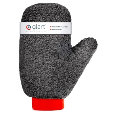 Abbildung von Glart Felgen Waschhandschuh Auto Premium Felgenhandschuh für professionelle Autopflege 100% Schmutzentfernung 27x12 cm Mikrofaser Optimale Alternative zur Felgenbürste