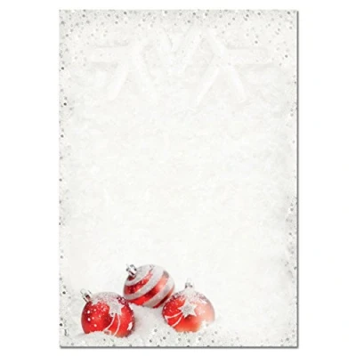 Abbildung von SIGEL DP247 Weihnachtsbriefpapier A4, 100 Blatt &quot;Winter Flair&quot;, weihnachtliches Motiv, aus nachhaltigem Papier