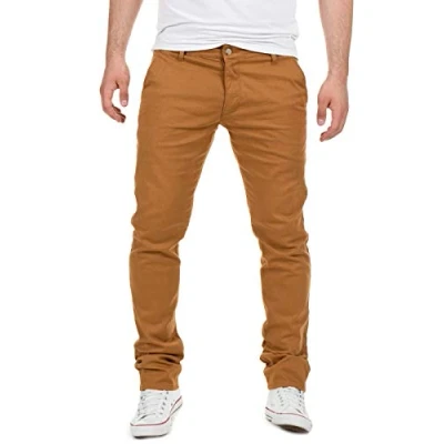 Abbildung von Yazubi Dustin Herren Chino Hose Chinohose Aus Baumwolle Männer Stoffhose, Braun (Camel Otter 181018), W33/L34