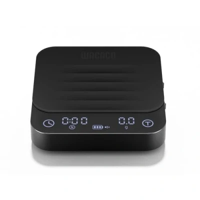 Abbildung von WACACO Exagram Pro Küchenwaage Digital mit Timer, Super Mini Küchenwaage, Drei Modi Espresso Waage Wiederaufladbar, Schwarz