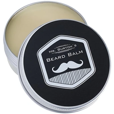 Abbildung von Mr. Burton&#039;s Beard Balm pure 60g für die perfekte Bartpflege unser Bartbalsam vereinigt Styling + Pflege einen geschmeidigen, weichen Bart mit Arganöl