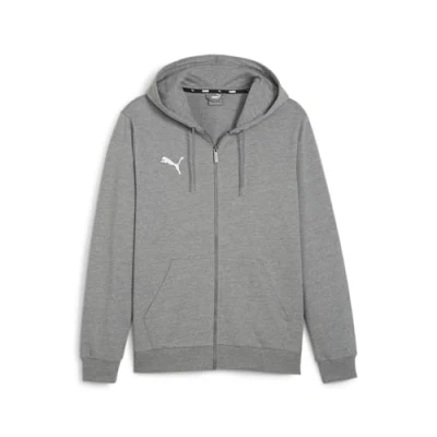 Abbildung von puma Herren Teamgoal Casuals Hooded Jacket Sweat, Medium Gray Heather White, 3XL EU