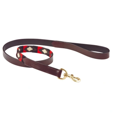 Abbildung von Weatherbeeta Dog Lead Polo Cowdray/Brown/Black/Red/White M