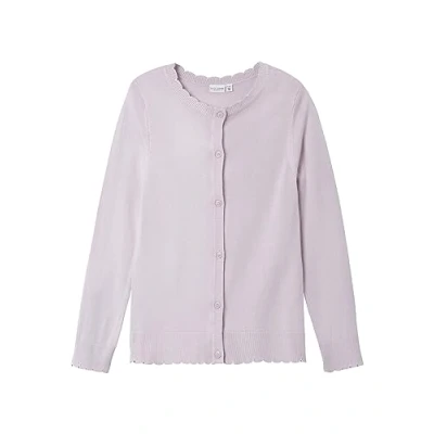 Abbildung von Name it Nkfvamone LS CARD K NOOS Strickjacke für Kinder, Größe: 146/152, Orchid hush