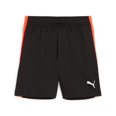 Abbildung von PUMA Unisex Kinder IndividualLIGA Training Shorts 2 Jr (Open Pockets) Gestrickte Shorts, Black Heat Fire, 164