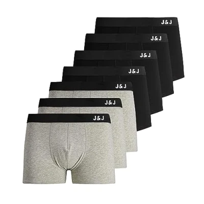 Abbildung von JACK &amp; JONES Herren JACBELMO Trunks 7 Pack, Black/E, XXL
