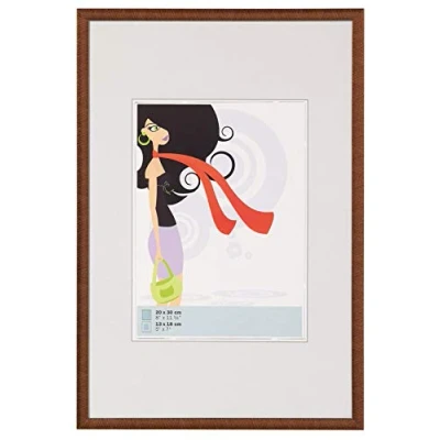 Abbildung von walther design Bilderrahmen bronze 13 x 18 cm New Lifestyle Kunststoffrahmen KV318J