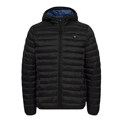 Abbildung von Blend 20712462 BHRomsey Hood Herren Steppjacke Übergangsjacke Jacke leicht gepaddete mit Kapuze Regular Fit, Größe:L, Farbe:Black (194007)