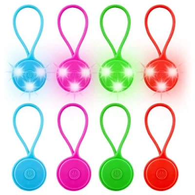 Abbildung von LED Blinklicht Schulranzen, 8 Stück Reflektoren Kinder Sicherheitslicht wasserdichte Sicherheit Licht Reflektor Anhänger für Rucksack Joggen Wandern Laufen