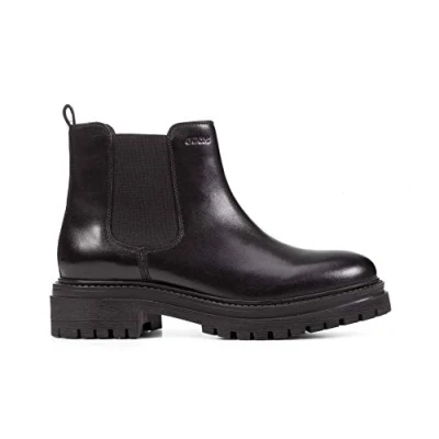 Abbildung von Geox Mädchen D Iridea B Stiefeletten, Schwarz, 35 EU