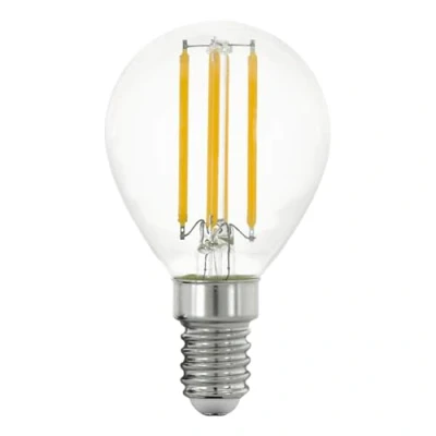 Abbildung von EGLO E14 LED Leuchtmittel dimmbar, Glühbirne Tropfenform, Tropfen Lampe für Retro Beleuchtung, 7 Watt, 806 Lumen, warmweiß, 2700 K, Edison Birne P45, Ø 4,5 cm