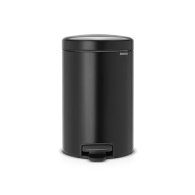 Abbildung von Brabantia 113741 Treteimer mit Inneneimer aus Kunststoff, stahl, matt schwarz, 12 Liter