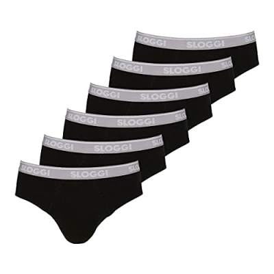 Abbildung von Sloggi 6ER PACK GO ABC Slip, Herren, Größe: Small, Schwarz