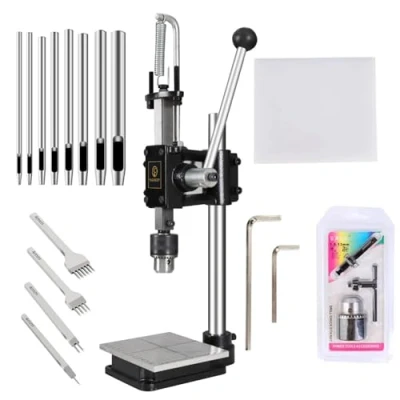 Abbildung von Leder Locher Werkzeug Fasttobuy Lochmaschine für Lederdruckmaschinen Stanzen Zinken Stempeln Punche,DIY Maschine zum Lochen von usw.