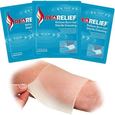 Abbildung von RedRelief Brennender Wundverband 10 x cm Packung von 5