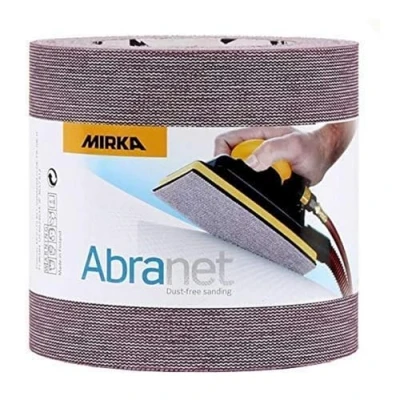Abbildung von Mirka Abranet Netz Schleifrolle 115 mm x 10 m Klett / Korn P600 1 Rolle zum Schleifen von Holz, Spachtel, Lack, Kunststoff 545BY001613R