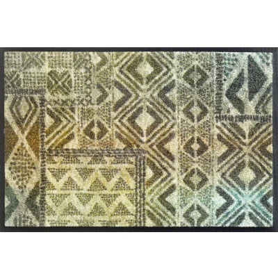 Abbildung von wash+dry by Kleen-Tex Fußmatte "und Läufer Aztec Nomad" rechteckig 7 mm Höhe