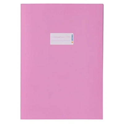 Abbildung von HERMA 7048 Heftumschläge A4 Papier Rosa, 10 Stück, Hefthüllen mit Beschriftungsfeld aus extrem kräftigen &amp; satten Farben, Heftschoner Set für Schulhefte, farbig