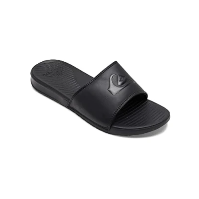 Abbildung von Quiksilver Bright Coast Badesandale, Herren, Größe: 39, Solid black Kunststoff