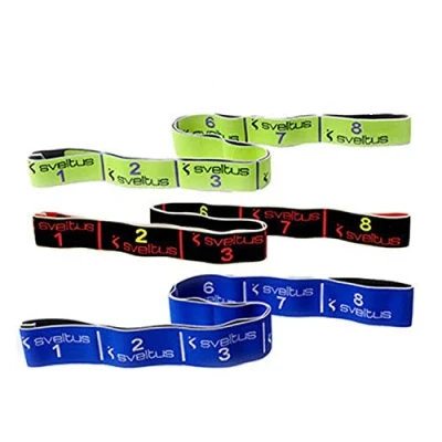 Abbildung von sveltus 10kg / 15kg 20 kg Elastiband Kombi mit 3 Widerständen Resistance Band