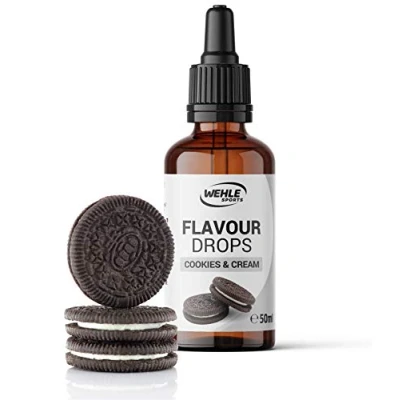 Abbildung von Flavour Drops zuckerfrei 50ml Flavdrops Geschmackstropfen ohne Kalorien Flavor als Tropfen für Quark, Porridge, uvm Aromatropfen zum Süßen Zucker von Wehle Sports