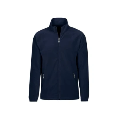 Abbildung von Trigema Herren Fleece Jacke, Blau (Navy 046), 5XL