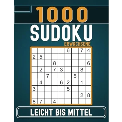 Abbildung von 1000 Großdruck Sudoku Erwachsene Leicht Bis Mittel: Rätsel mit Lösungen.