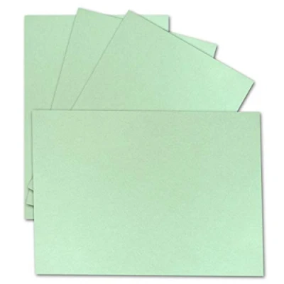 Abbildung von 50 Einzel karten DIN A6 10,5 x 14,8 cm 240 g/m² Mintgrün Tonkarton Bastelpapier Bastelkarton Bastel blanko Postkarten