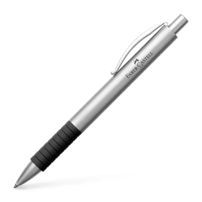 Abbildung von Faber Castell 148472 Kugelschreiber BASIC Metall, Mine: B, Schaftfarbe: schwarz / silber matt