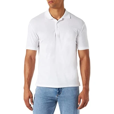 Abbildung von Fruit of the Loom Polo Shirt * 65/35 Farbe weiß Größe L