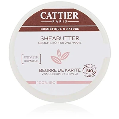 Abbildung von Cattier Sheabutter für Haut &amp; Haar 100% biologisch, vegan, zertifizierte Naturkosmetik, 20 g