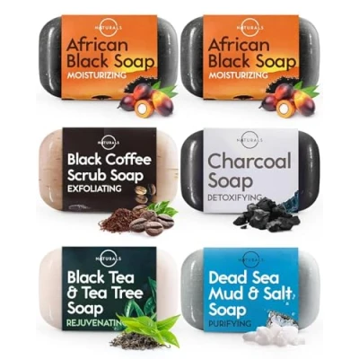 Abbildung von O Naturals 6 Stück Seifen Duschgel Naturkosmetic 100% Bio Und Vegan Feste Dusche Handseife, Gesichtsseife Körperseife Männer Frauen