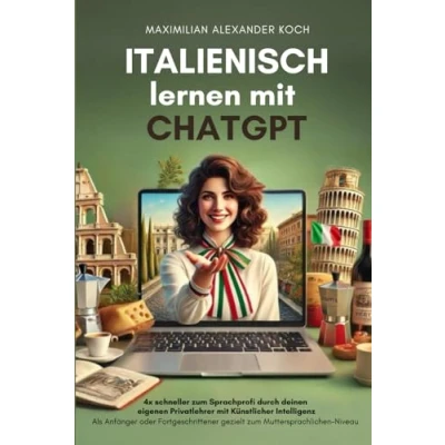 Abbildung von Italienisch lernen mit ChatGPT: 4x schneller zum Sprachprofi durch deinen eigenen Privatlehrer Künstlicher Intelligenz Als Anfänger oder Fortgeschrittener gezielt Muttersprach Niveau