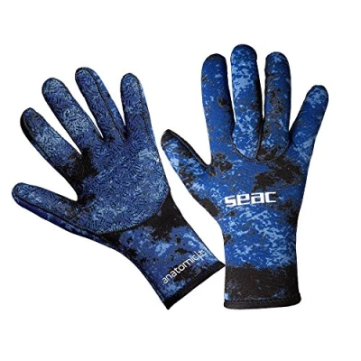 Abbildung von Seac Anatomic Camo Gloves, Tauchhandschuhe aus 3,5mm Neoprene für Freitauchen und Unterwasserjagd in Tarnfarben