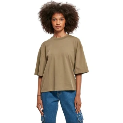 Abbildung von Urban Classics Oversized Tshirt basic, Damen, Größe: XS, Khaki
