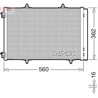 Abbildung von DENSO DCN07061 Klimakondensator mit Trockner R 134a