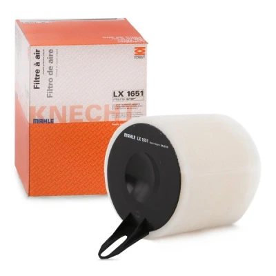 Abbildung von MAHLE ORIGINAL LX 1651 Luftfilter 199,0 137,0, 127 160,5 Filtereinsatz BMW: 3 Saloon, Touring, Coupe