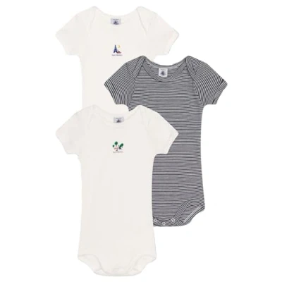 Abbildung von Petit Bateau Unisex Baby A09YL Body, Variante 1, 6 Monate (3er Pack)